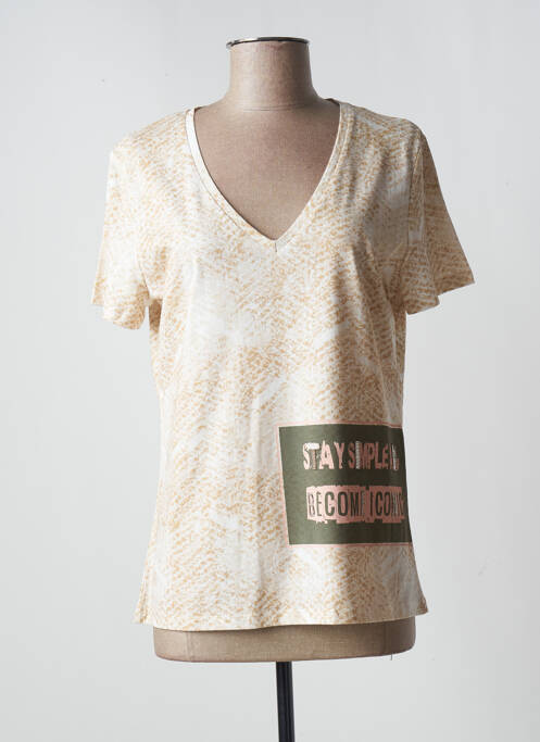 Tricou bej EVA KAYAN femeie