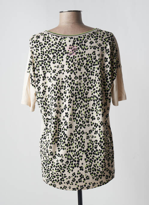 Tricou bej OUI femeie