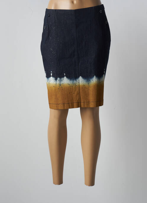 Fustă midi albastru FUEGO WOMAN femeie