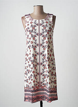 Rochie midi imprimeu floral fără mâneci bej ESPRIT DE LA MER femeie