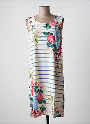 Rochie midi imprimeu floral fără mâneci bej ESPRIT DE LA MER femeie