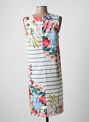 Rochie midi imprimeu floral fără mâneci bej ESPRIT DE LA MER femeie