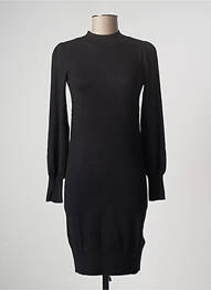 Rochie pulover guler col înalt mâneci lungi negru CAMAIEU femeie