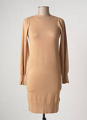 Rochie pulover bej CAMAIEU femeie