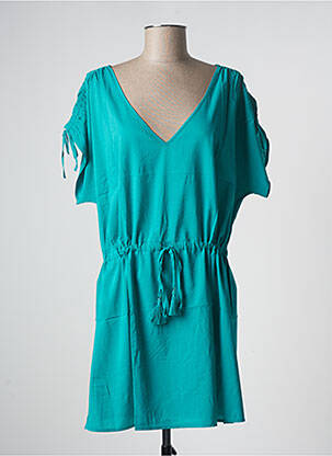 Rochie scurtă mâneci scurte mâneci scurte verde SIMONE PERELE femeie