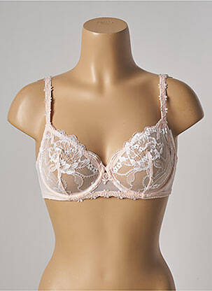 Sutien broderie sutien cupe întregi cu decolteu înalt roz SIMONE PERELE femeie