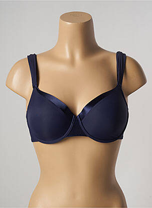Sutien efect material satinat top sutien modelat albastru SIMONE PERELE femeie