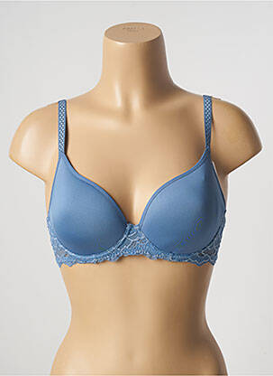 Sutien efect material satinat top sutien modelat albastru SIMONE PERELE femeie