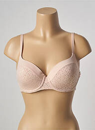 Sutien efect material satinat top sutien modelat roz FEMILET femme