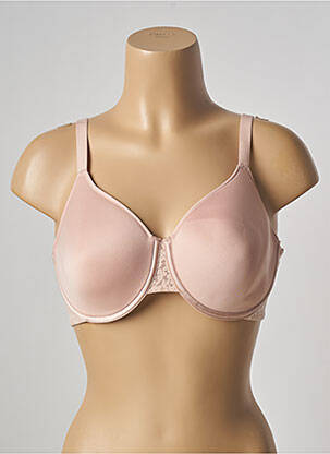 Sutien efect material satinat top sutien modelat roz FEMILET femeie