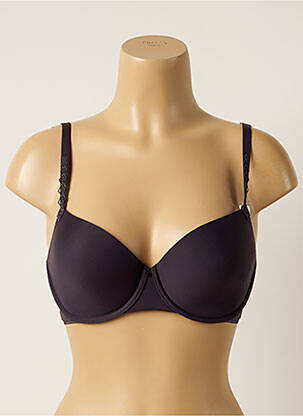 Sutien efect material satinat top sutien modelat violet SIMONE PERELE femeie