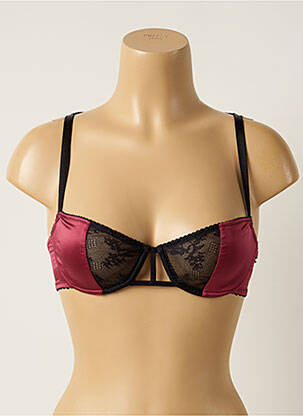 Sutien efect material satinat roșu PASSIONATA femeie