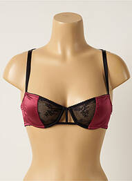 Sutien efect material satinat roșu PASSIONATA femeie