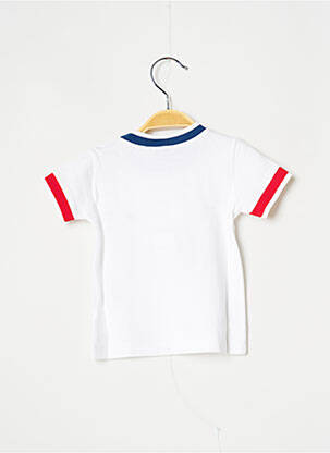Tricou croială dreaptă mâneci scurte alb J.O MILANO băiat