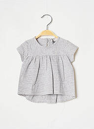 Tricou închidere cu nasturi la spate mâneci scurte gri J.O MILANO fille