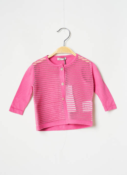 Vestă cu mâneci lungi roz J.O MILANO fată