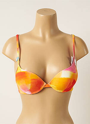 Sutien de costum de baie elasticitate top sutien modelat portocalie CHERRY BEACH femeie