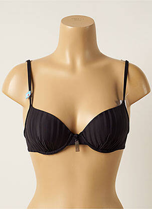 Sutien de costum de baie elasticitate top bentiță negru CHERRY BEACH femeie