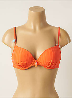 Sutien de costum de baie elasticitate top sutien push-up portocalie CHERRY BEACH femeie