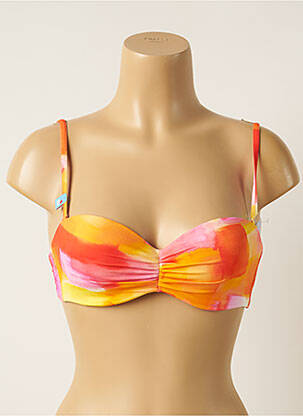 Sutien de costum de baie elasticitate top bentiță portocalie CHERRY BEACH femeie