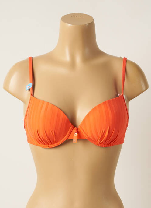 Sutien de costum de baie elasticitate top sutien push-up portocaliu CHERRY BEACH femme
