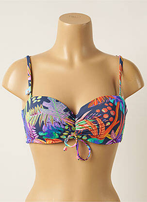 Sutien de costum de baie elasticitate top sutien modelat albastru CHERRY BEACH femeie