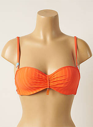 Sutien de costum de baie elasticitate top sutien modelat portocalie CHERRY BEACH femeie