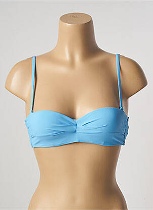 Sutien de costum de baie elasticitate sutien balconet cu decolteu înalt albastru BARTS femeie
