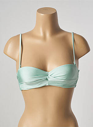 Sutien de costum de baie elasticitate sutien balconet cu decolteu înalt verde BARTS femeie