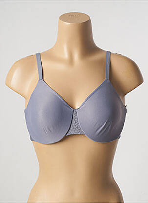 Sutien efect material satinat top sutien modelat gri FEMILET femeie