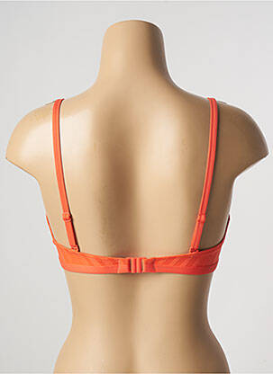 Sutien de costum de baie elasticitate sutien cupe întregi cu decolteu înalt portocalie CHERRY BEACH femeie