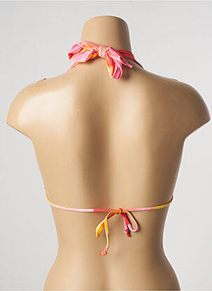 Sutien de costum de baie elasticitate top triunghiuri portocalie CHERRY BEACH femeie