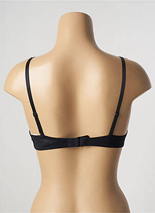 Sutien efect material satinat sutien cupe întregi cu decolteu înalt negru AUBADE femeie