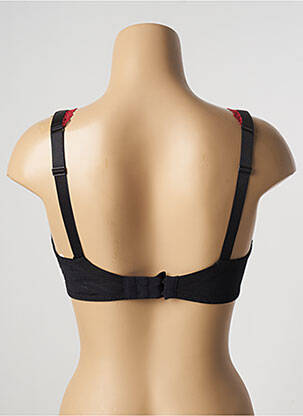 Sutien efect material satinat sutien cupe întregi cu decolteu înalt negru AUBADE femeie