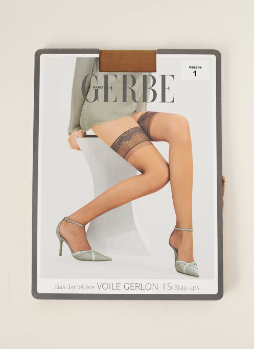 Colanți țesătură voal. bej GERBE femme