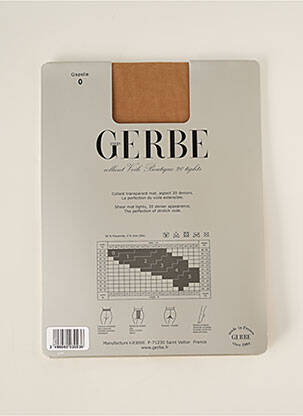 Colanți țesătură voal. bej GERBE femeie