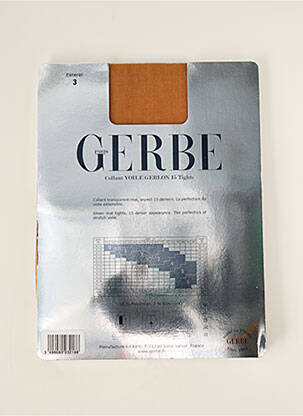 Colanți țesătură voal. bej GERBE femeie