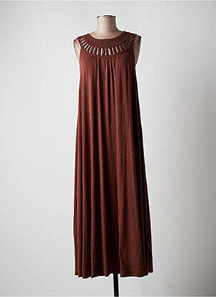 Rochie lungă maro B.YOUNG femeie