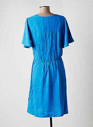 Rochie midi mâneci scurte mâneci scurte albastru B.YOUNG femeie