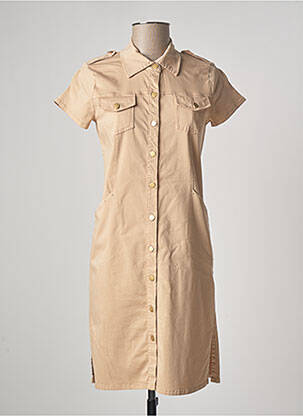 Rochie scurtă bej PAUL BRIAL femeie