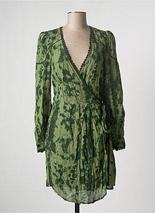 Rochie scurtă mâneci lungi mâneci lungi verde ATELIER REVE femeie