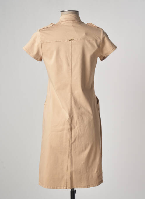 Rochie scurtă bej PAUL BRIAL femeie