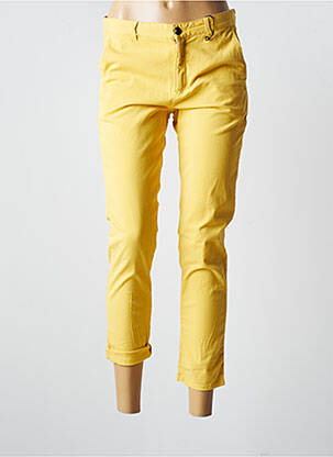 Pantalon chino talie joasă talie joasă galben EMMA & ROCK femeie