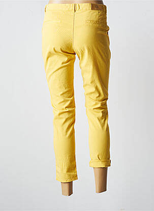 Pantalon chino talie joasă talie joasă galben EMMA & ROCK femeie