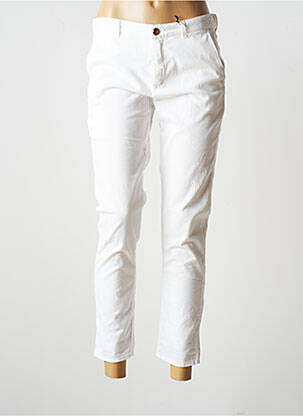 Pantalon chino talie joasă talie joasă alb EMMA & ROCK femeie