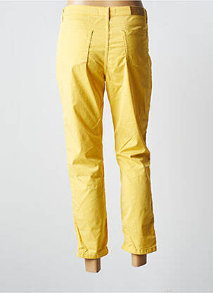 Pantalon slim țesătură poplin mărime normală galben EMMA & ROCK femeie