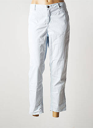 Pantalon 7/8 țesătură poplin mărime normală albastru EMMA & ROCK femeie