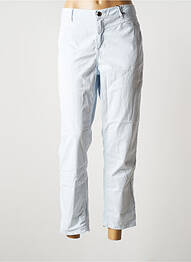 Pantalon 7/8 țesătură poplin mărime normală albastru EMMA & ROCK femme
