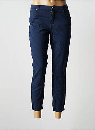Pantalon 7/8 elasticitate talie joasă albastru EMMA & ROCK femeie