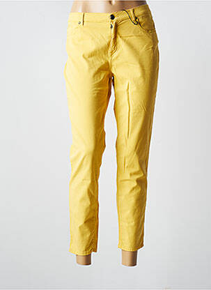 Pantalon 7/8 elasticitate talie joasă galben EMMA & ROCK femeie
